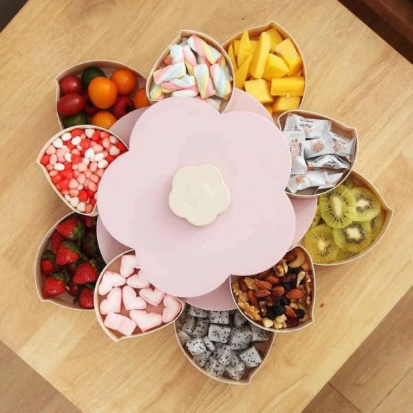 Sliding flower dishwasher - for sweets