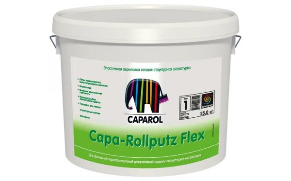 Protective and finishing plaster front Capa-Rollputz Flex