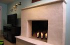 Fireplace decorative plaster