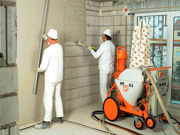 Mechanized plastering