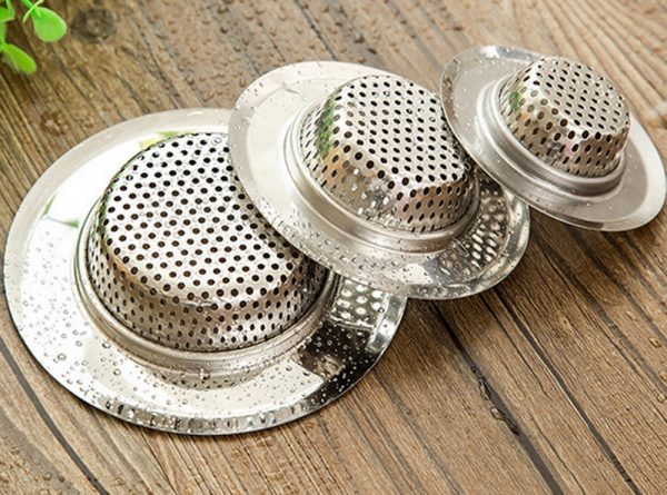 Stainless steel sink strainer