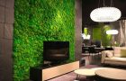 Moss panels in the living room