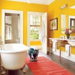 Bright bathroom interior