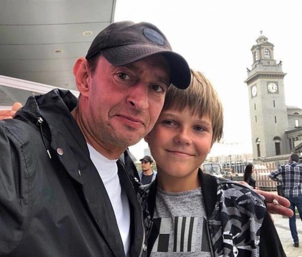 Khabensky with his son Ivan