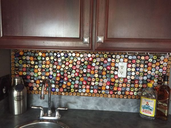 Beer cap kitchen apron